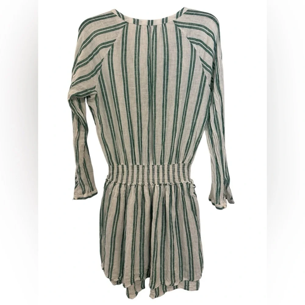 Rails from Revolve Jasmine Mini Dress in Cordoba Stripe(Green/White) Size Medium - Picture 3 of 10